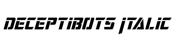 Deceptibots Italic फ़ॉन्ट