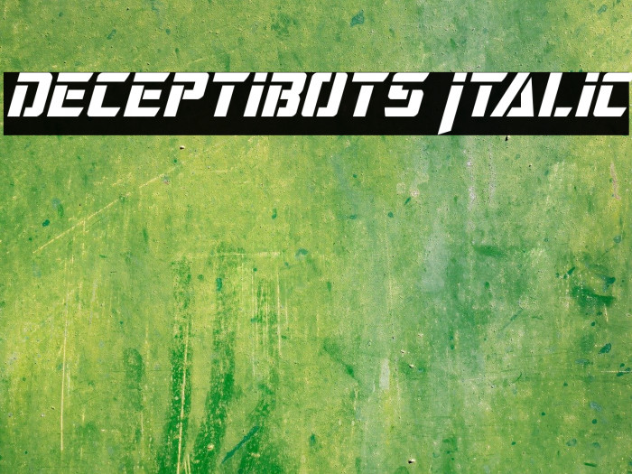 Deceptibots Italic Example 2