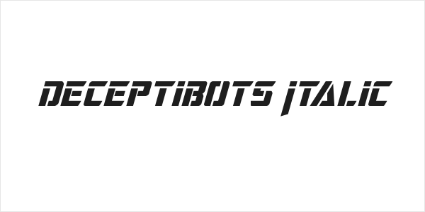 Deceptibots Italic Logo
