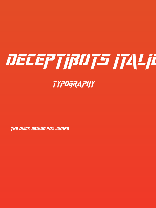Deceptibots Italic Poster