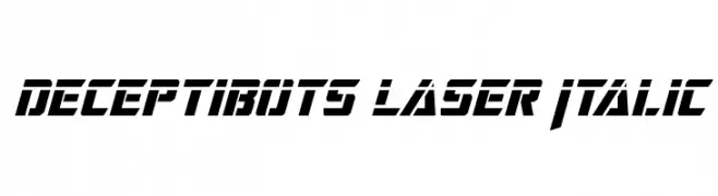 Deceptibots Laser Italic  تنزيل الخطوط