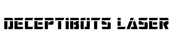 Deceptibots Laser Font