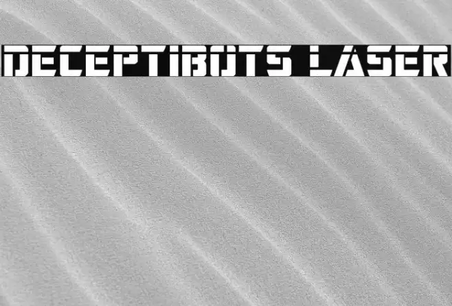 Deceptibots Laser Font examples