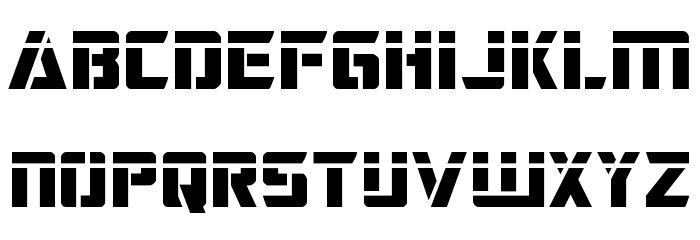 Deceptibots Laser Font LOWERCASE