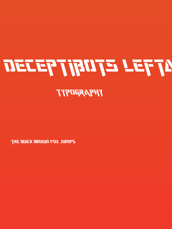 Deceptibots Leftalic Poster