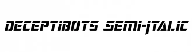 Deceptibots Semi-Italic  تنزيل الخطوط