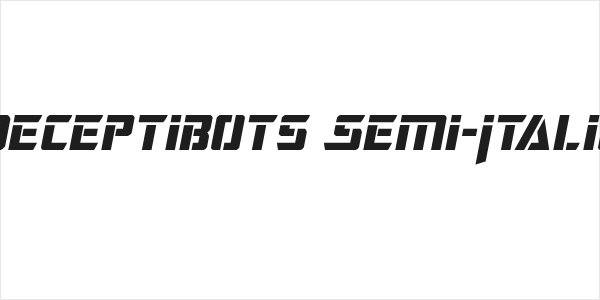 Deceptibots Semi-Italic Logo