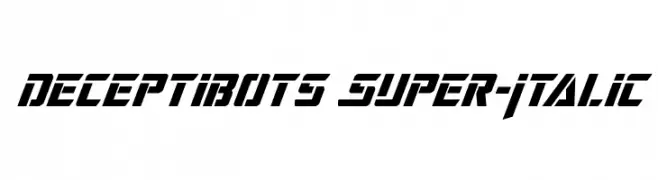Deceptibots Super-Italic  تنزيل الخطوط