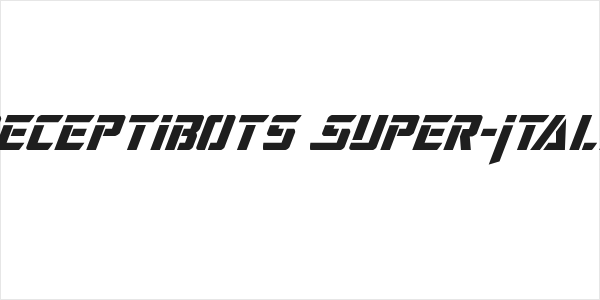 Deceptibots Super-Italic Logo