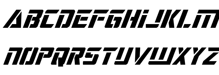 Deceptibots Super-Italic Fonte MINÚSCULAS