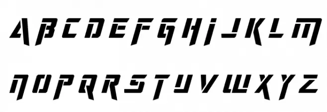 Deceptibots Title Italic Fonte MAIÚSCULAS
