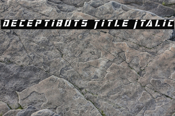 Deceptibots Title Italic Example 2