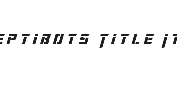 Deceptibots Title Italic Logo
