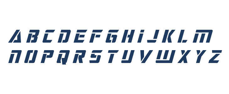 Deceptibots Title Italic Lowercase