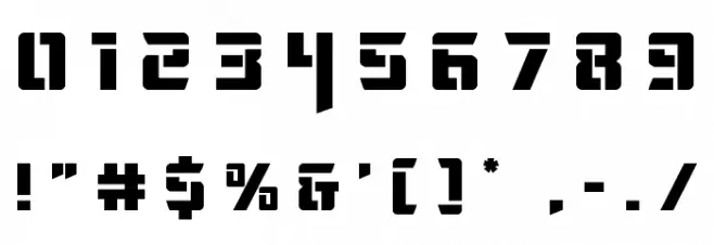 Deceptibots Title Font OTHER CHARS