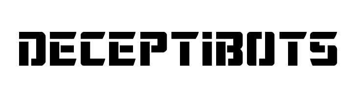 Deceptibots Font