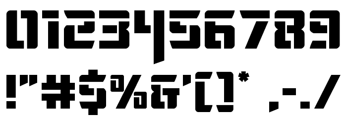 Deceptibots Font OTHER CHARS