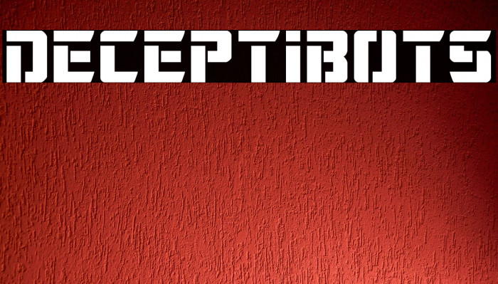 Deceptibots Font examples