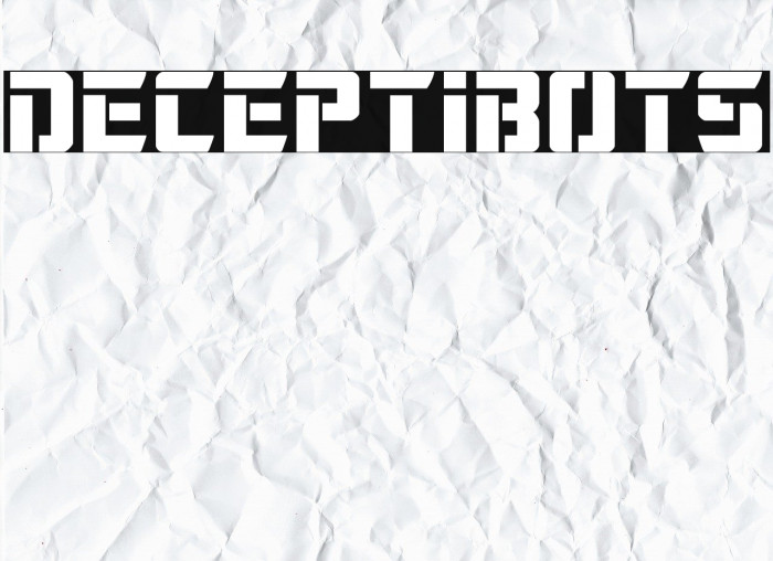 Deceptibots Font examples