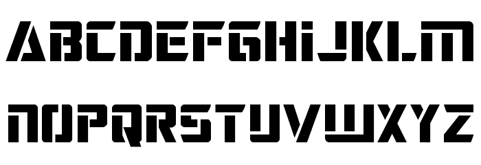 Deceptibots Font LOWERCASE