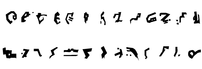 Decepticon Graffiti Font Litere mici