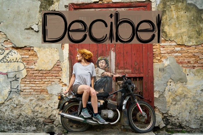 Decibel Font examples