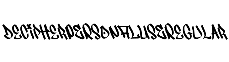 Decipher PERSONAL USE Regular  Fuentes Gratis Descargar