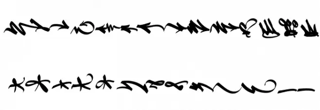 Decipher Symbols PERSONAL USE Regular Font UPPERCASE
