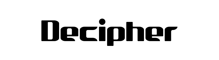 Decipher Font
