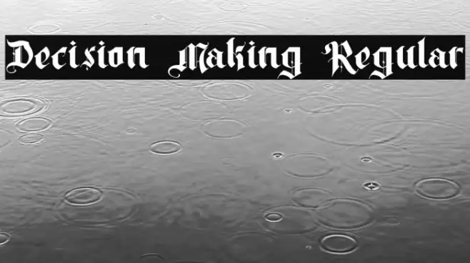 Decision Making Regular Caratteri examples