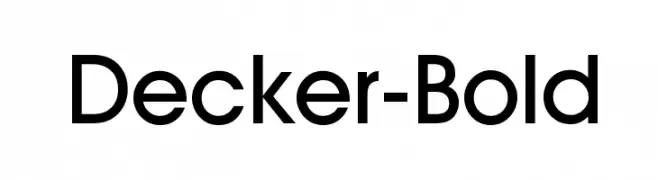 Decker-Bold  フリーフォントのダウンロード