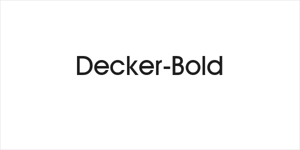 Decker-Bold Logo