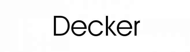 Decker  フリーフォントのダウンロード