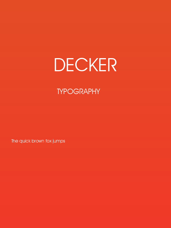 Decker Poster