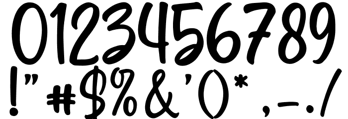 Deckled Regular Font OTHER CHARS