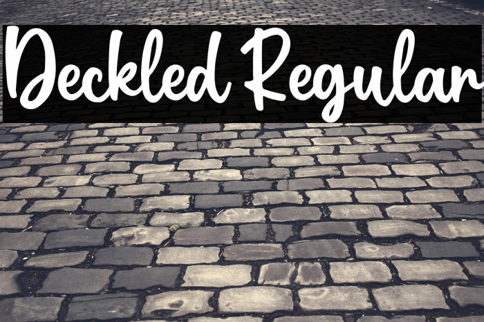 Deckled Regular Example 3