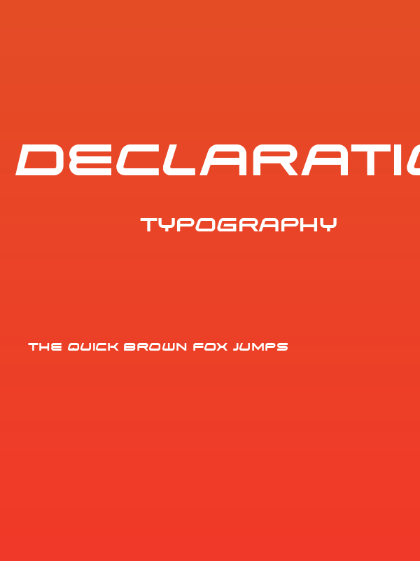 Declaration Bold Poster