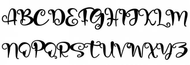 Declaration of love - Personal Schriftart Groß