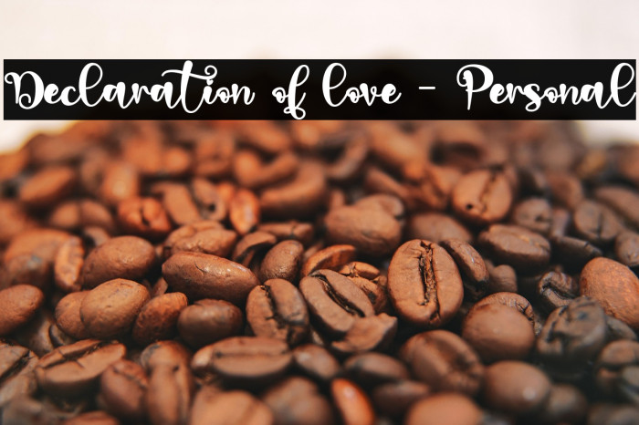 Declaration of love - Personal Example 1