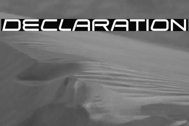 Declaration Font examples
