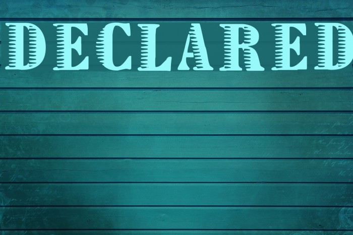 Declared Font examples