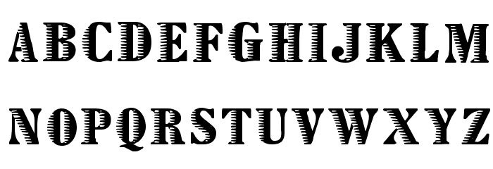 Declared Font LOWERCASE