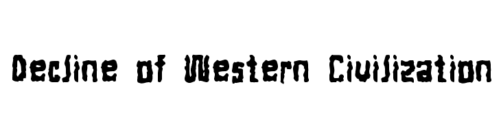 Decline of Western Civilization  免费字体下载