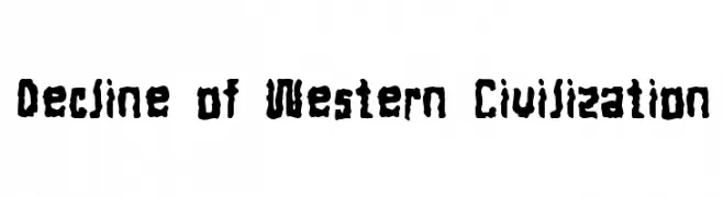 Decline of Western Civilization  免费字体下载
