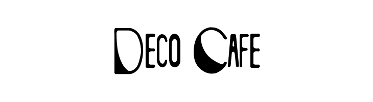 Deco Cafe  フリーフォントのダウンロード