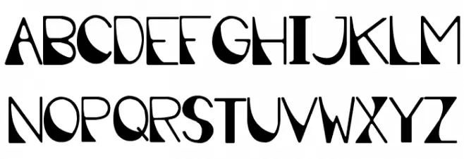 Deco Cafe Schriftart Groß
