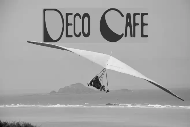Deco Cafe Font examples