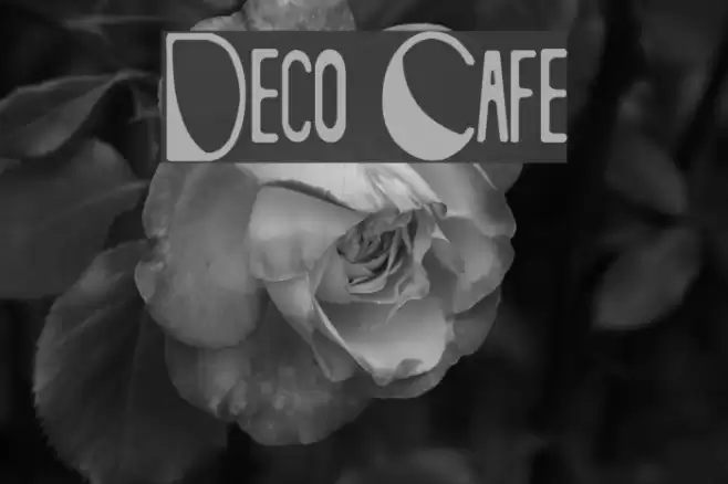 Deco Cafe Font examples