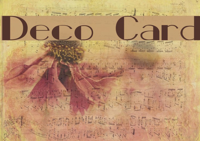 Deco Card Font examples