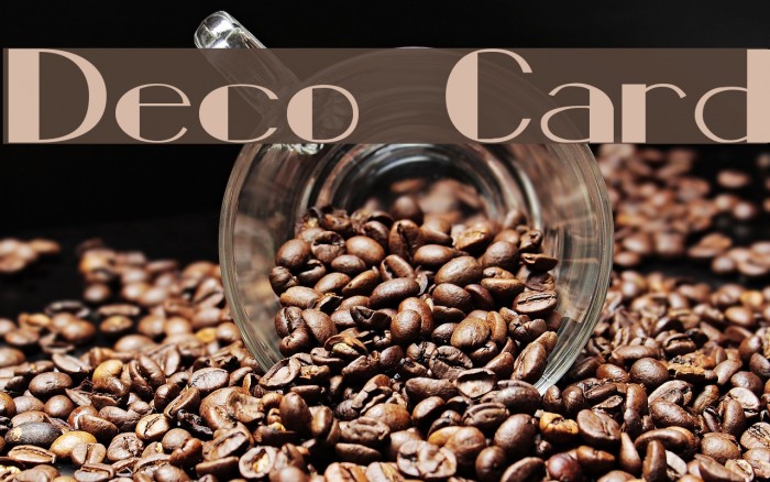 Deco Card Font examples